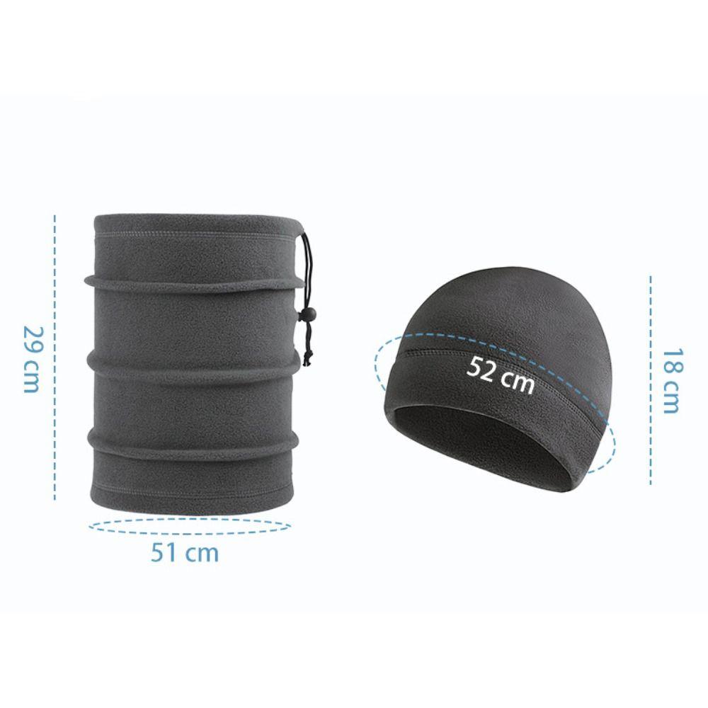 Windproof Hat and Scarf Set Breathable Ear Protection Hat Fashion Pullover Hat  Winter
