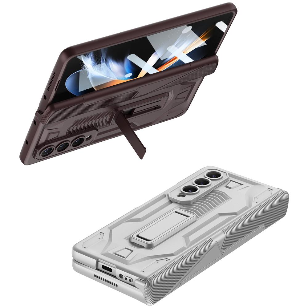 Shockproof Armor Case For Samsung Galaxy Z Fold 4 5g Slide Pen Slot Case Magnetic Hinge Bracket Stand For Samsung Z Fold 4 Case