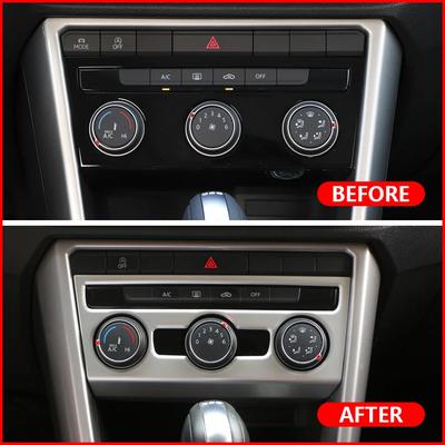 For Volkswagen VW Troc T-roc 2018-2026 LHD AC Switch Panel Trim Center Console Sticker Cover Accessories