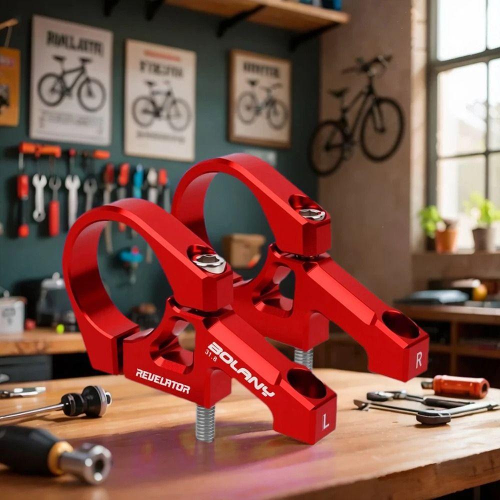 Precision Downhill Fixed Stem Handlebar Clamp 31.8mm DH Bike Handlebar Clamp MTB Cycling