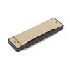 Harmonica 10 Hole 20 Tone G Key Playing Mouth Organ Wind Musical Instrument with Box ClothGold