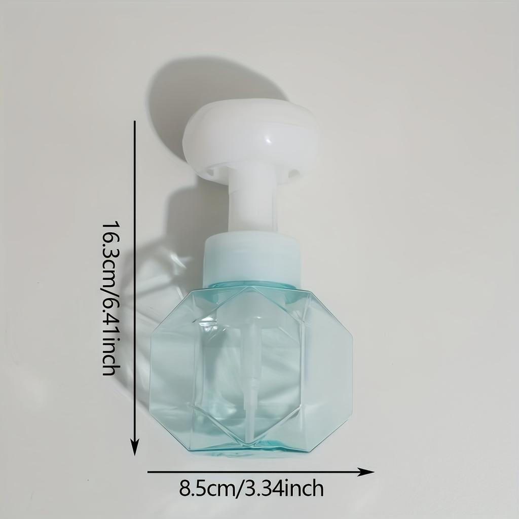 1pc-Flower Foaming Bottle 300ml, Empty Refillable Soap Dispenser With Floral Foam Pump, Bathroom Kitchen Home Decor