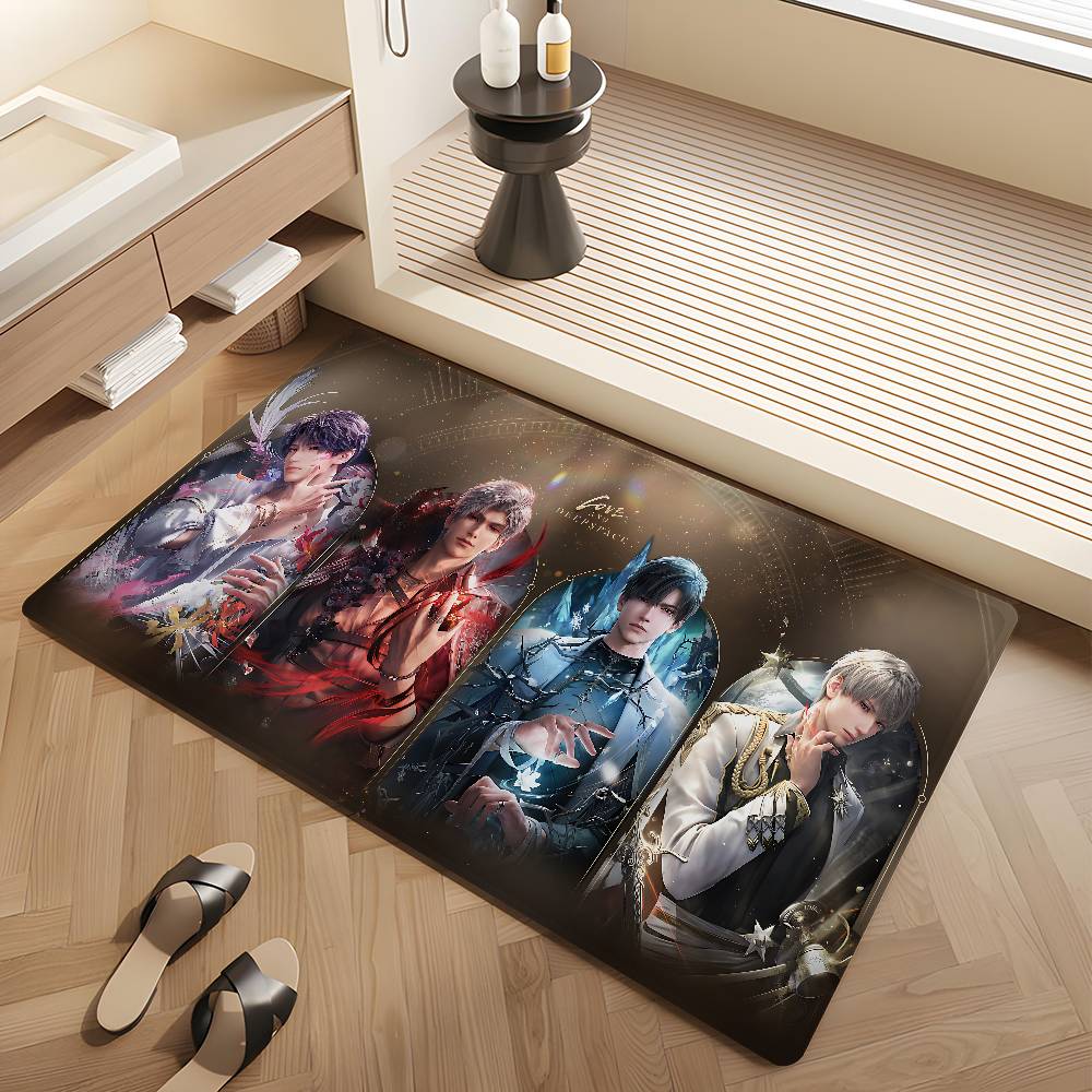 Game LOVE AND D-DEEPSPACE Floor Mat Non-Slip Laundry Room Mat Laundry Decor Balcony Child Living Room Alfombra