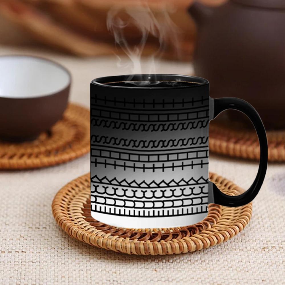 11oz Zaubertassen mit verstecktem Nachrichtentext - Wärmeempfindliche farbwechselnde Tasse, Lustige Kaffeetassen-Geschenke mit versteckter Botschaft