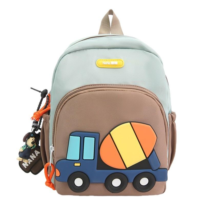 New Korean Style Fashion Cartoon Car Boys and Girls Lightweight Backpack Kindergarten School Bag Backpack
