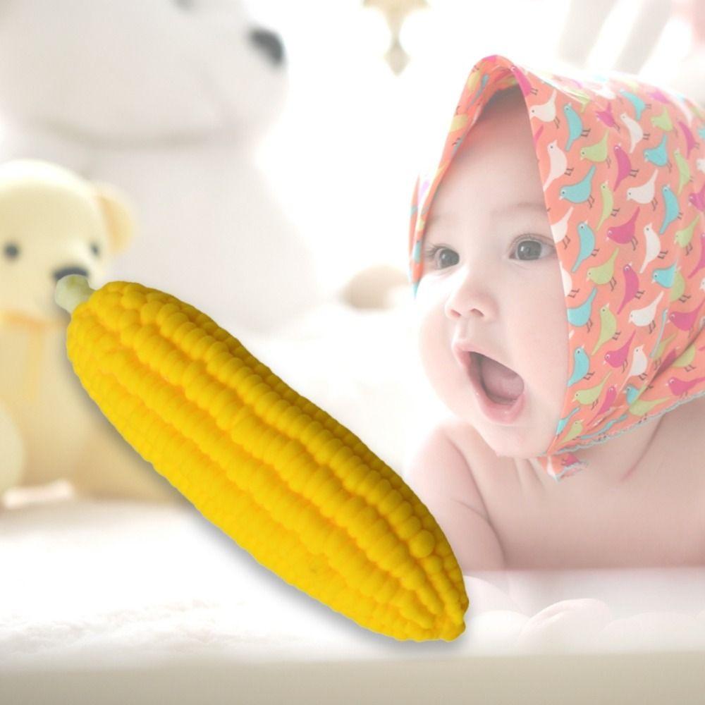 Slow Rising Vent Corn Toy Rubber Simulation Corn Pinch Toys Fidget Simulation Corn  Kids Gift