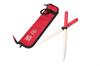 Gekirin My Bachi Paulownia Wood My Bachi Storage Case Passion Paulownia This Set Boasts Wood and a Storage Easy-to-Use & Set, Tapered, Red, Wood.