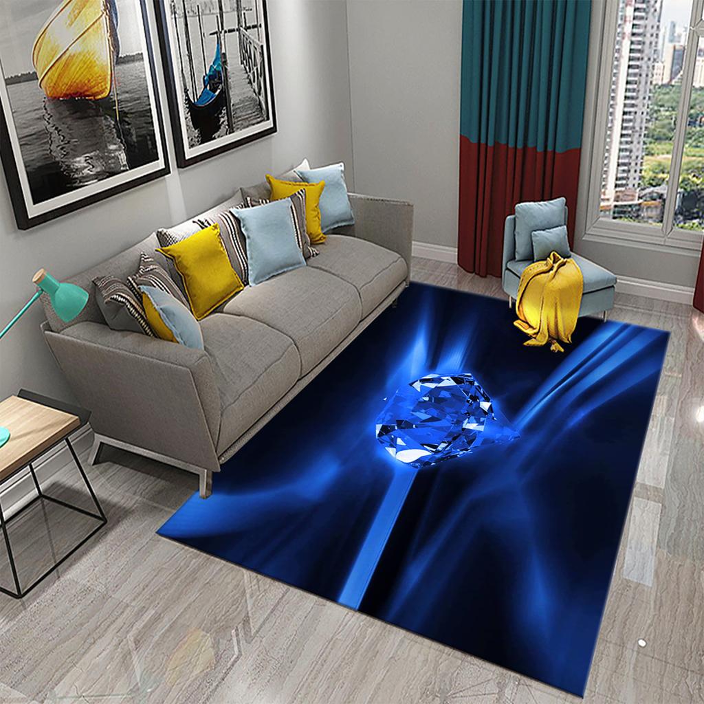Living room balcony bedroom floor mat soft children's room rug casual rug bathroom non-slip rug sparkling diamond rug