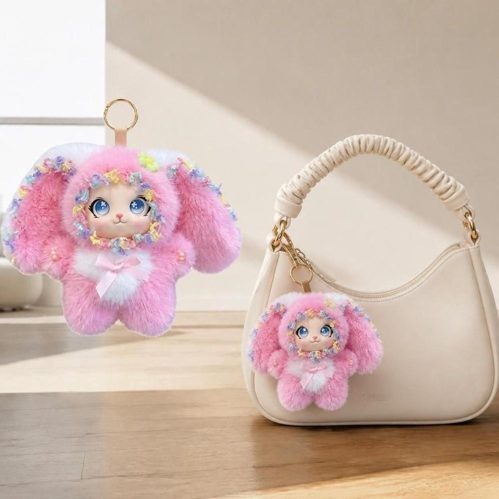 Soft Lori Rabbit Pendant Plush Bunny Plush Decoration Cute Vinyl Doll Keychain For Kids