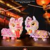 Multicolor Chinese New Year Lantern Dancing Lion Cartoon Horse New Year Hanging Lantern Handheld Celebration DIY Lantern Kits