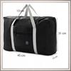 Lightweight, Large, Foldable, Spacious Travel Bag for the Car, BLACK