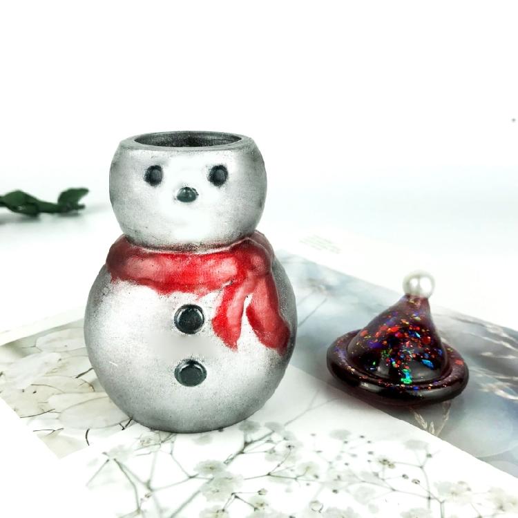 Jar Resin Mold Christmas Silicone Storage Box Mould for Epoxy Casting Home Decor