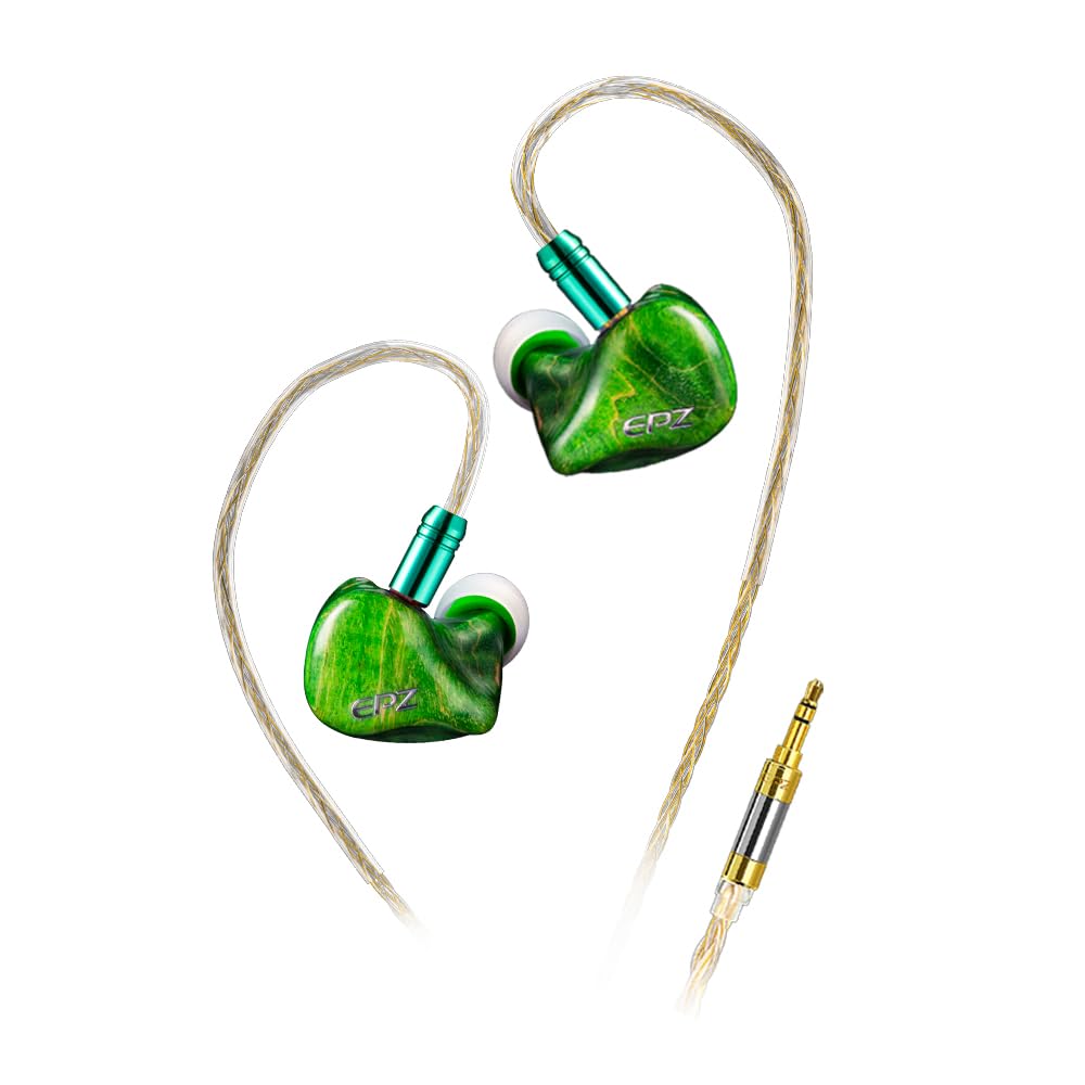 

Hifi Kingdom EPZ 530 Professional HIFI Monitoring Earphones, 5BA Balanced Armature Moving Coil Ion, 16 Core Gold Silver Palladium Alloy Plated Cable,
