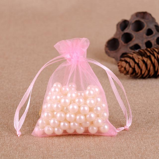 100pcs 13x18cm Drawstring Organza Bags Jewelry Packaging Bags Gifts Pouches Tulle Candy Bags Wedding Christmas Supplies