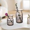 Creative Nordic Light Luxury Style Art Ice Point Shaped Durable Glass Vase for Modern Home Decor and Wedding Occasions