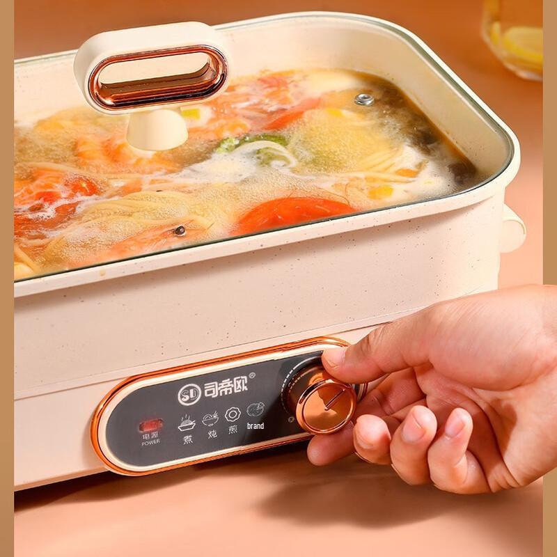 Wielofunkcyjny elektryczny garnek hot pot z przegrodami Sanjiaolong