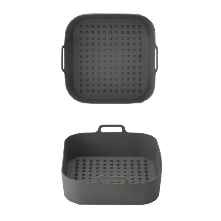 Square Air Fryer Liner Non-Stick Silicone Baskets Reusable Air Fryer Accessories
