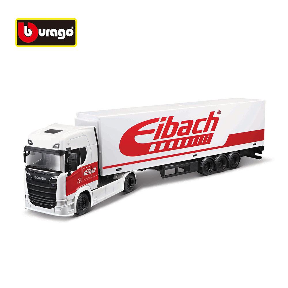 1:43 Volvo FH16 Actros Alloy Truck Car Model Container Truck Container Engineering Transport Vehicle Collect Kids Toy Car Gifts
