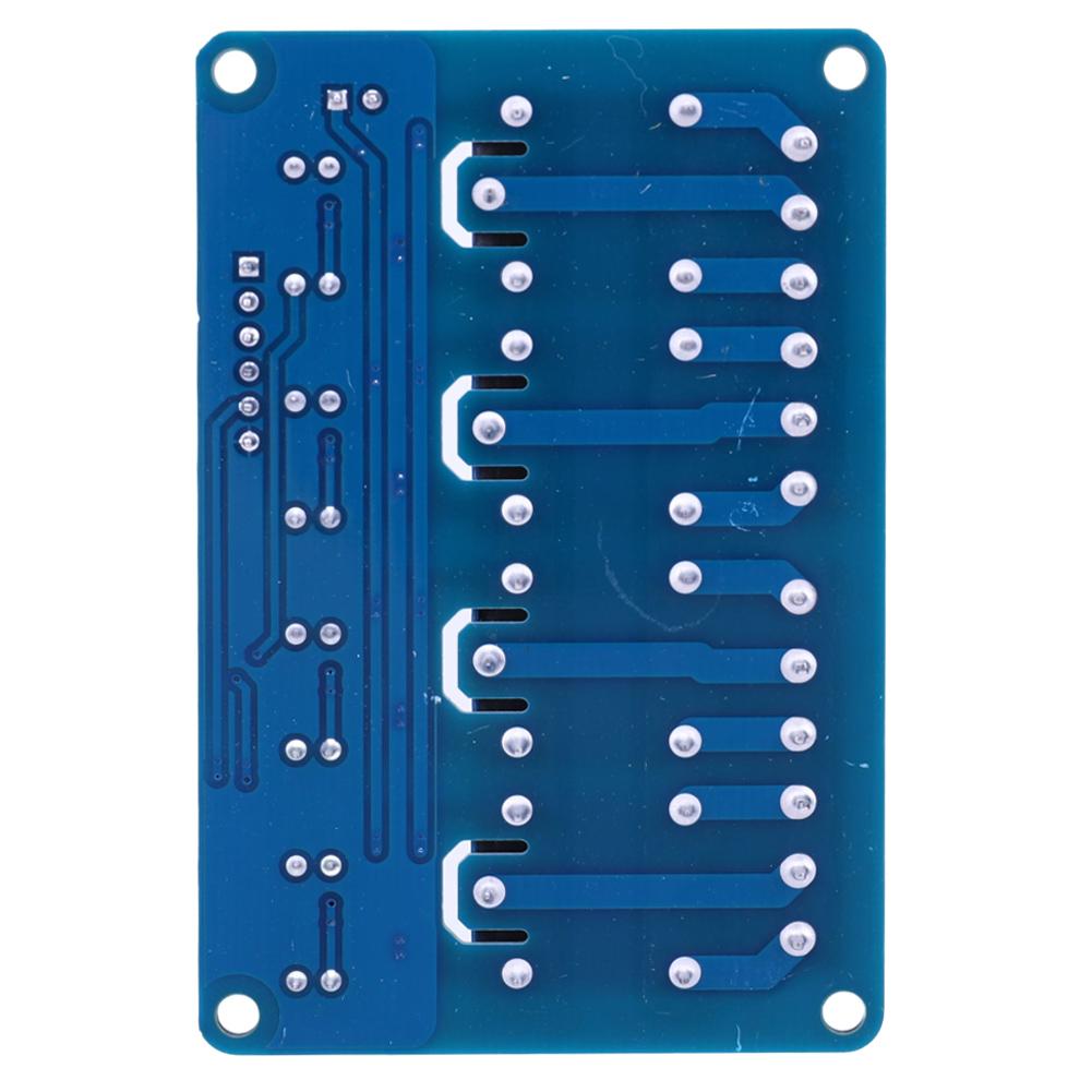 1-5 Stück 4-Kanal-Relaisplatine AVR 51 PIC 5V 12V 4-Kanal-Relaismodul mit Optokoppler-Relais 4-Wege-Relaismodul für Arduino