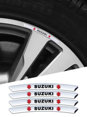 Suzuki Rim Sticker Wheel Hide Scratch Cool Silver