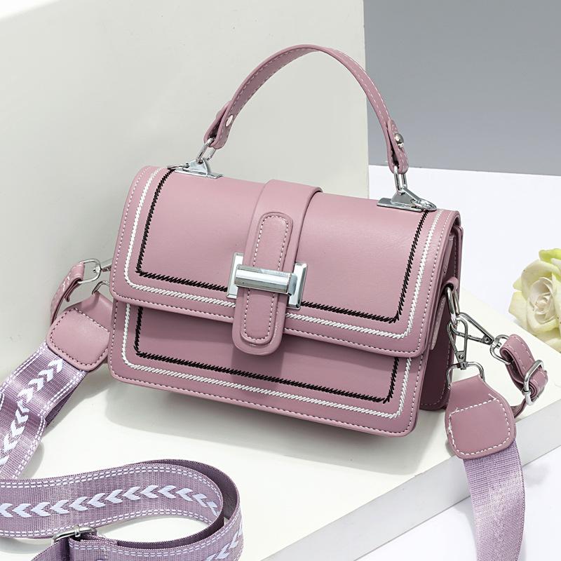 Valentine's Day fashion women's bag shoulder bag simple versatile fresh messenger bag small square bag