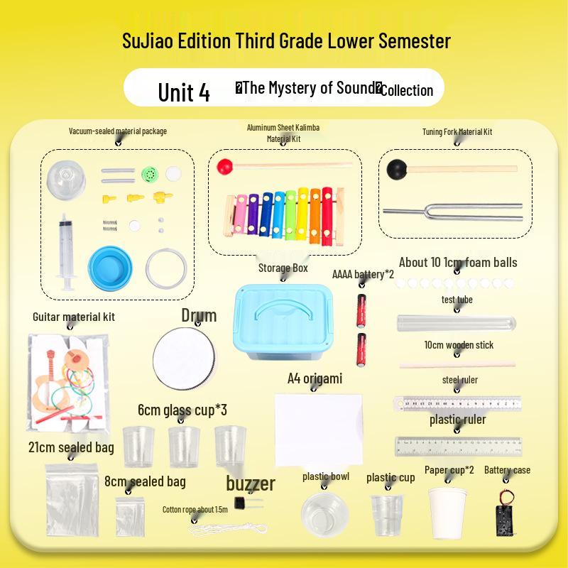 SuJiao Grade 3 Science Experiments: The Mystery of Sound Model A