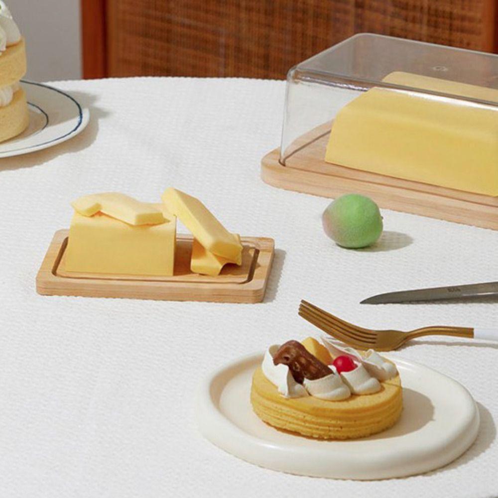 Rectangular Countertop Butter Dish Nordic Style Butter Container Butter Storage Box Snack