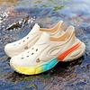 Sandali da uomo estivi Pantofole da spiaggia Pantofole da esterno alla moda Scarpe casual da spiaggia per sport acquatici Infradito cave traspiranti Sneaker da uomo economica Aqua