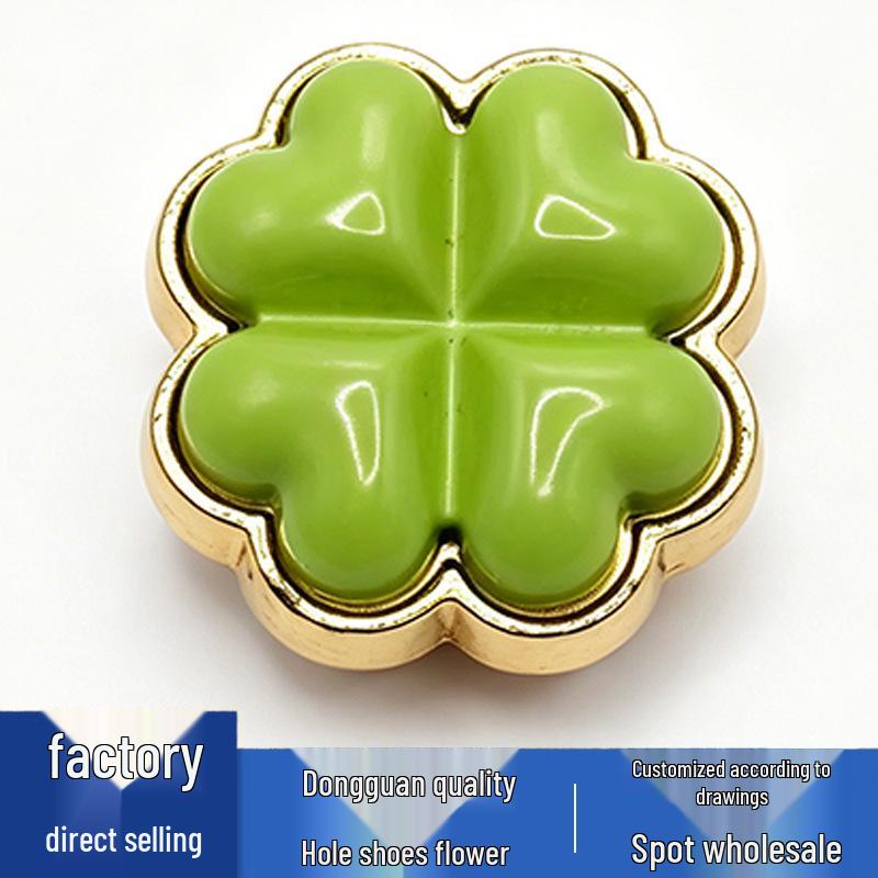 Crocs Metal Heart Bow Flower Shoe Accessories