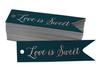 Inkdotpot Gold Foil Paper Hang Tags Love Is Sweet Wedding Favor Tags 100