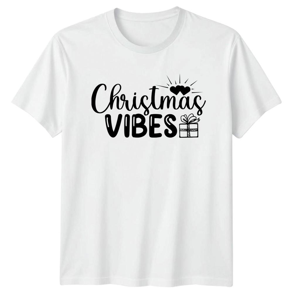 Christmas Vibes TShirt Festive Cheer Christmas Christmas Gift For Him And Her S