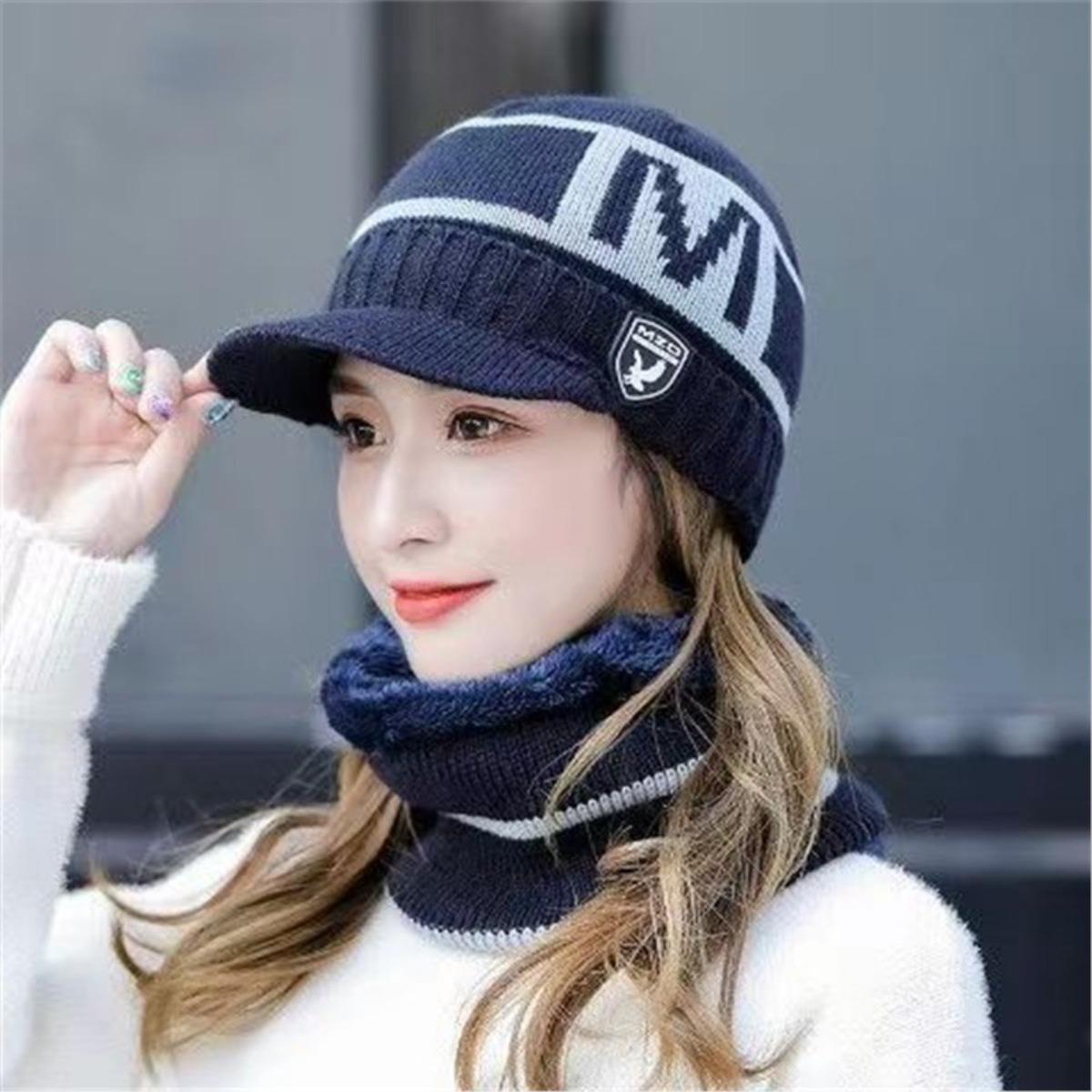 

Шапки, Теплые шапки, Шапки с защитой ушей, Вязаные шапки, Флисовые шапки, Шерстяные шапки, Зимние шапки, Ветрозащитные шапки, Велосипедные шапки (hat + scarf) one size fits all синий