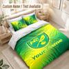 Custom Name Bedding Set 3 PiecesNorwich City Print Duvet Cover + 2 Pillowcases Soft Bed Decor