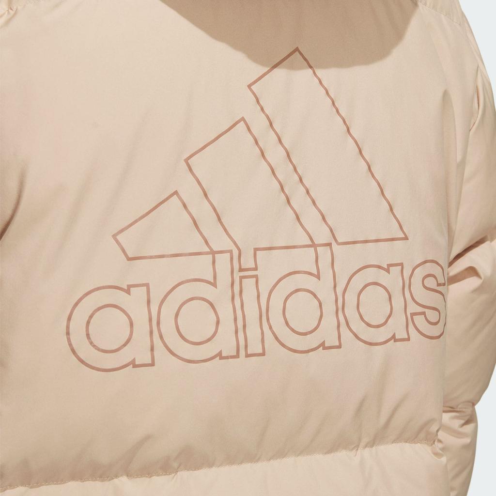Adidas 600 Fill Letter Print Casual Outdoor Sports Hooded Down Jacket Men Jacket Light-Brown IV7562