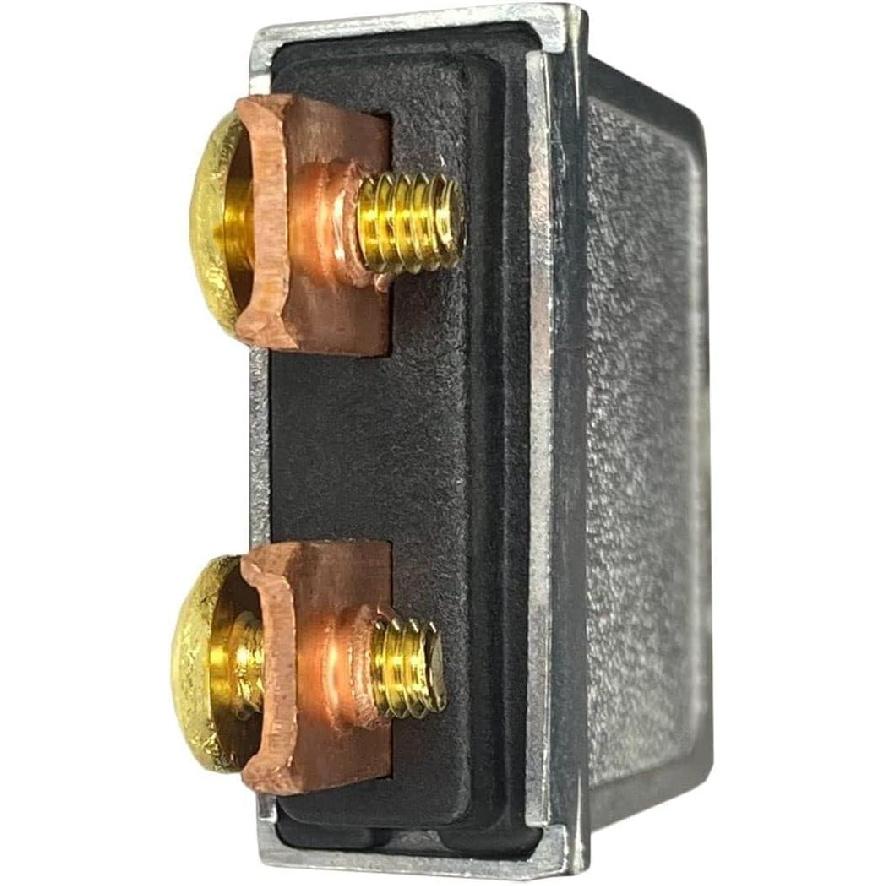 Heavy Duty Push Pull Switch, 75A On-Off 2 Position SPST Toggle Switch 6–28V DC 12V Chrome Knob, Screw Blade Terminal Cut Off Switch for Car, Truck,
