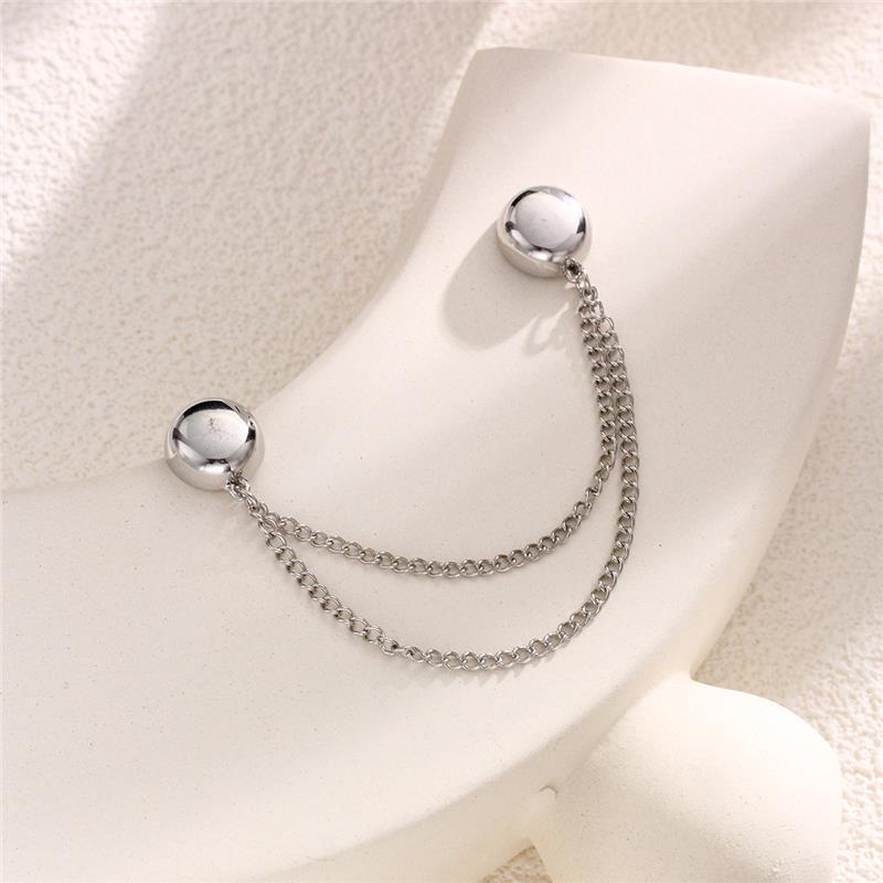 Magnetic No-Sew Sleeve and Trouser Fixing Buckle with Anti-Slip Chain