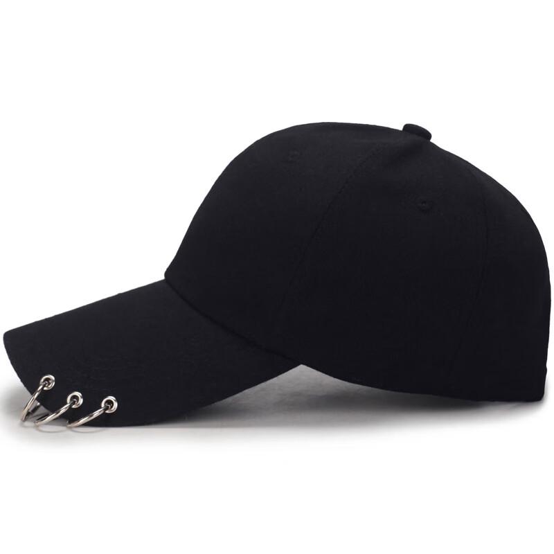 ZHENYUEQI Unisex Trendy Plain Baseball Cap with Rings
