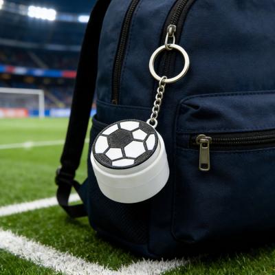 Keychain Pendant 3D Printing Precision Texture Football Basketball Tennis Sport Themed Key Chain Stress Relief Accessory