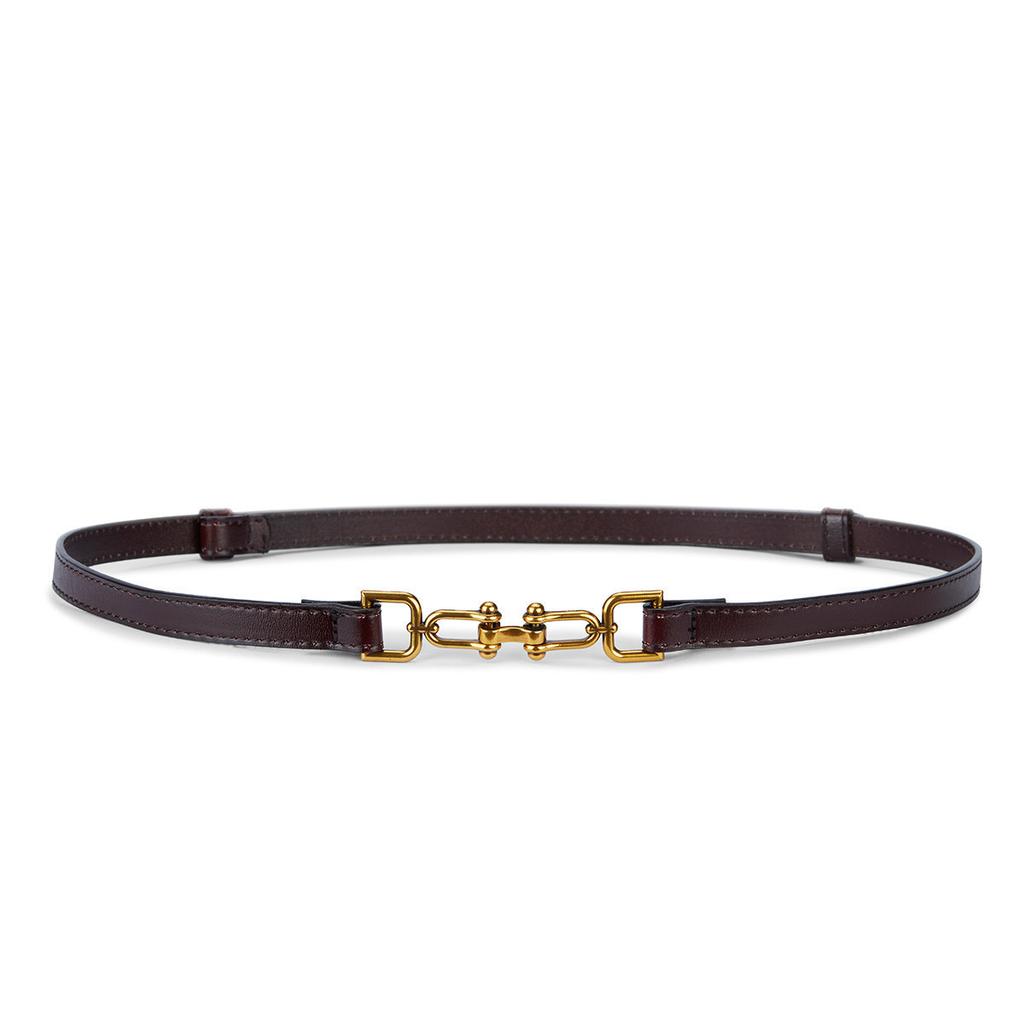 Ladies Adjustment Leather No Interlayer Thin Belt Dress Casual Dress Belt Simple Decorative Belt Women