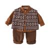 Kids Casual Long-Sleeve Set, Comfortable Daily Wear Outfits
