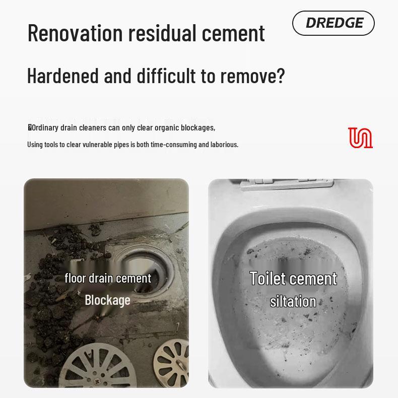 Cement & Čistič potrubí: Silné rozpouštědlo na tmel, dlaždice a beton