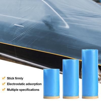 Car Repair Spray Paint Maskin Film Automotive Painters Tape Plastic Drop Cloth Sheeting No Residue for Painting