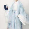 Chinese Wei And Jin Dynasties Style Han Element Suit Landscape Printing Large Sleeve Hanfu