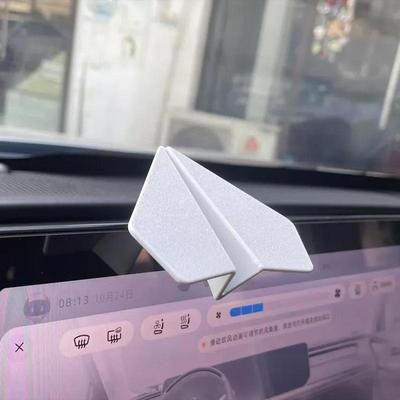 Décoration de tableau de bord Avion en papier Style créatif Rotatif Figurine d'avion en papier Pièces maîtresses de table Jouets à inertie Imprimés en 3D
