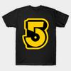 Herr Svart Tryckt T-shirt B5 Emblem No-Cut Transferpapperstryck Bomulls-T-shirt