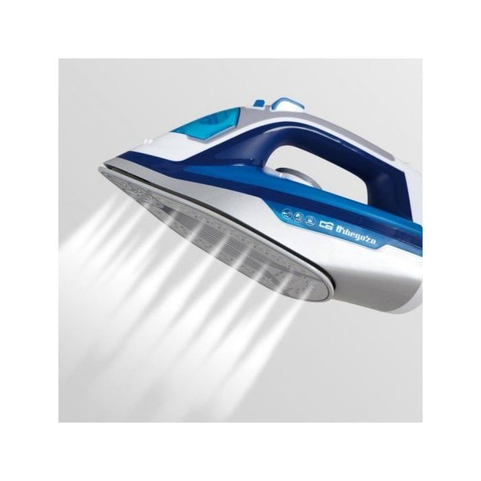 Fer à repasser - Orbegozo - SV 2670 - 2600 W - Semelle en céramique - Couleur bleu et gris