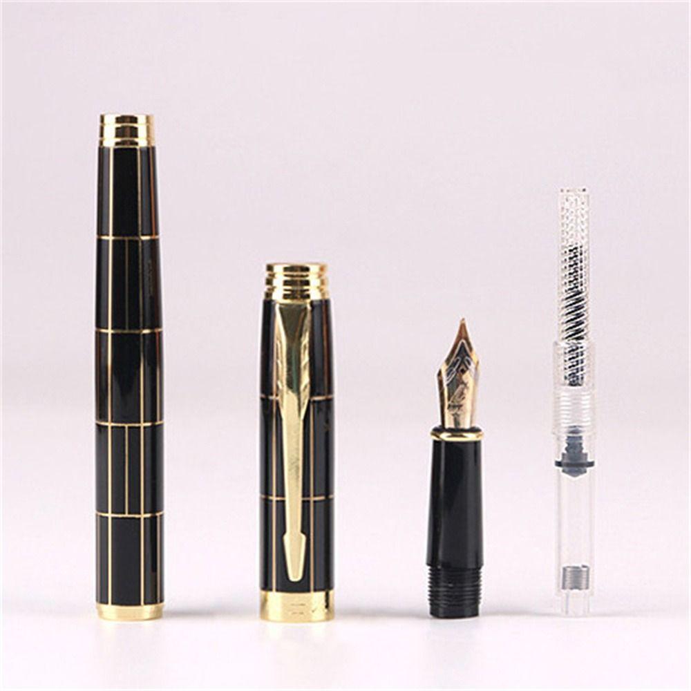 Smooth Writing Writing Ink Pen Calligraphy Pen Metal Fountain Pen Luxury Fountain Pen  Stationery