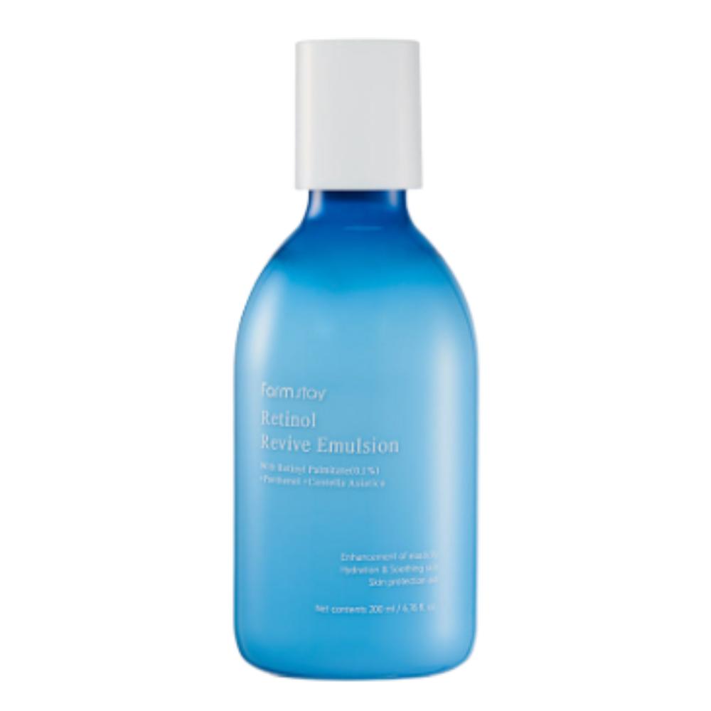 FARM STAY / Set da 4 Pezzi Skincare Retinol Revive (Tonico/Emulsione/Siero/Crema+Maschera) / Cura Rivitalizzante Anti-Età Glow / Dalla Corea
