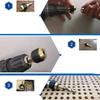 2PCS Universal Drill Chuck Stainless Steel Hex Shank Screwdriver Bit Holder Self-Locking Quick Release Drill Bit Extension