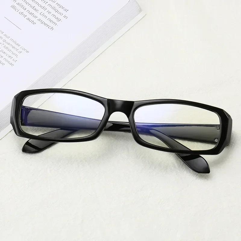 Kleiner quadratischer Brillenrahmen Anti-Blaulicht-Brille Damen Retro-Stil Harajuku Brille Klare Gläser Lesebrille Alterssichtigkeit Brille Blaulicht